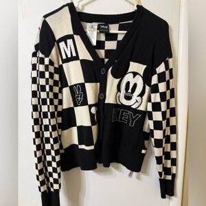 Her Universe x Disney Checkered Mickey Mouse Cardigan size XS